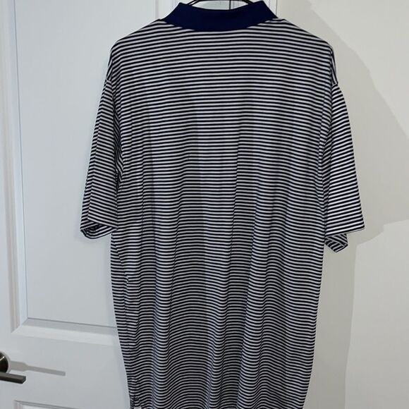 Peter Millar Beechcraft Airplane Aircraft Pilot Tennis Golf Polo Shirt XL Blue - Picture 6 of 6